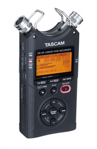 SD-Card Audio-Recorder Tascam DR-40, 4-Kanal